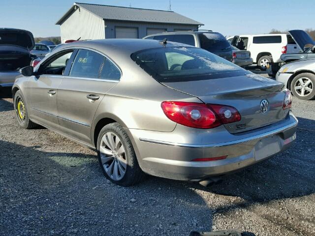 WVWMP7AN6CE514796 - 2012 VOLKSWAGEN CC SPORT GRAY photo 3