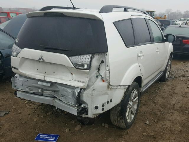 JA4AS3AWXCU003014 - 2012 MITSUBISHI OUTLANDER WHITE photo 4