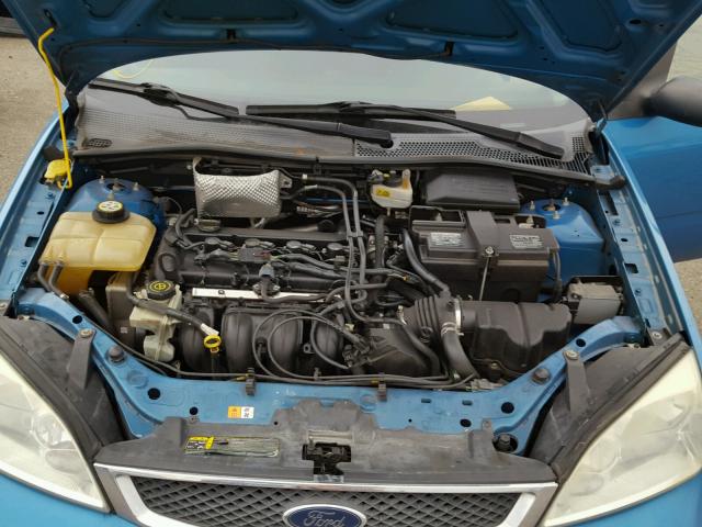 1FAFP31NX7W150731 - 2007 FORD FOCUS ZX3 BLUE photo 7