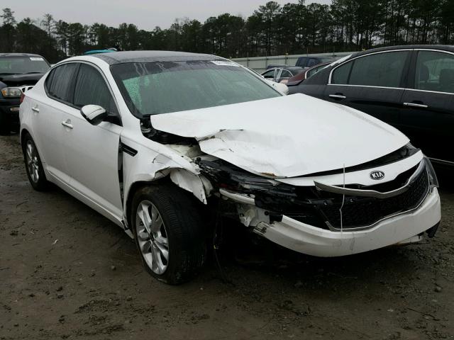 KNAGN4A72B5114328 - 2011 KIA OPTIMA EX WHITE photo 1