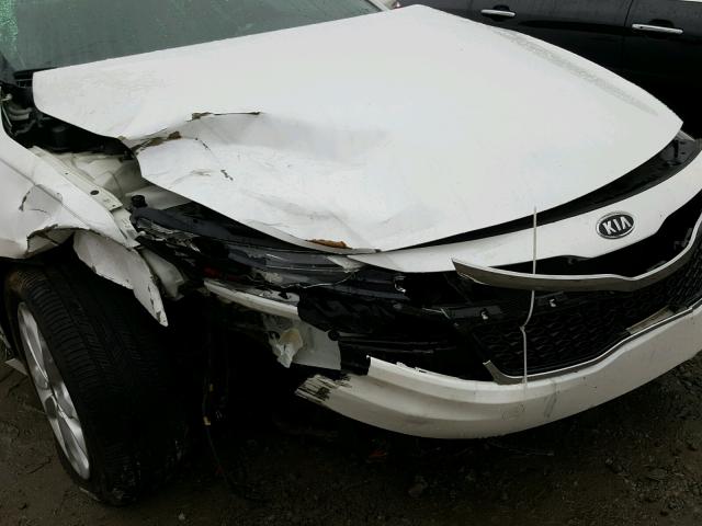 KNAGN4A72B5114328 - 2011 KIA OPTIMA EX WHITE photo 9