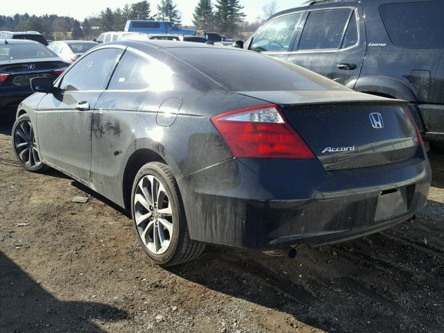 1HGCS22869A007503 - 2009 HONDA ACCORD EXL BLACK photo 3