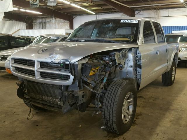 1D7HG38NX3S193093 - 2003 DODGE DAKOTA QUA SILVER photo 2