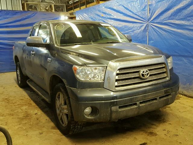 5TBBV58187S476775 - 2007 TOYOTA TUNDRA DOU GRAY photo 1