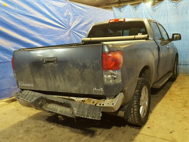 5TBBV58187S476775 - 2007 TOYOTA TUNDRA DOU GRAY photo 4