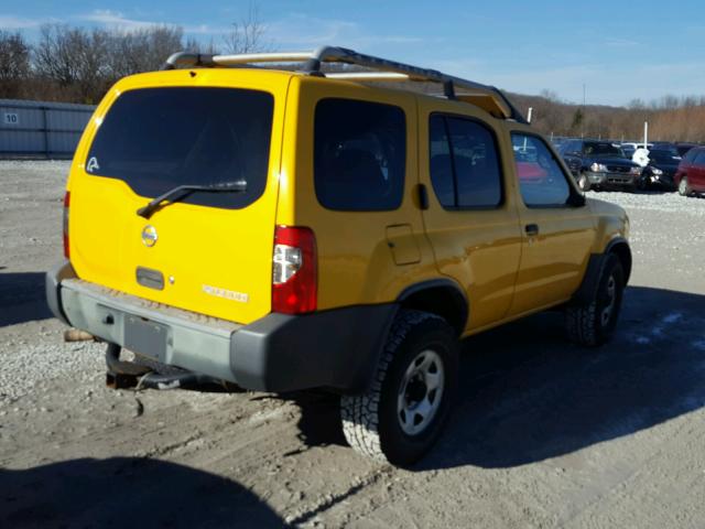 5N1ED28Y62C522869 - 2002 NISSAN XTERRA XE YELLOW photo 4