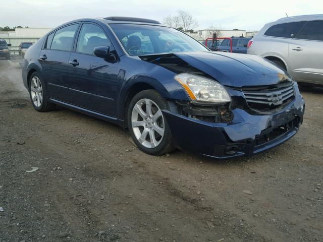 1N4BA41E38C809662 - 2008 NISSAN MAXIMA SE BLUE photo 1