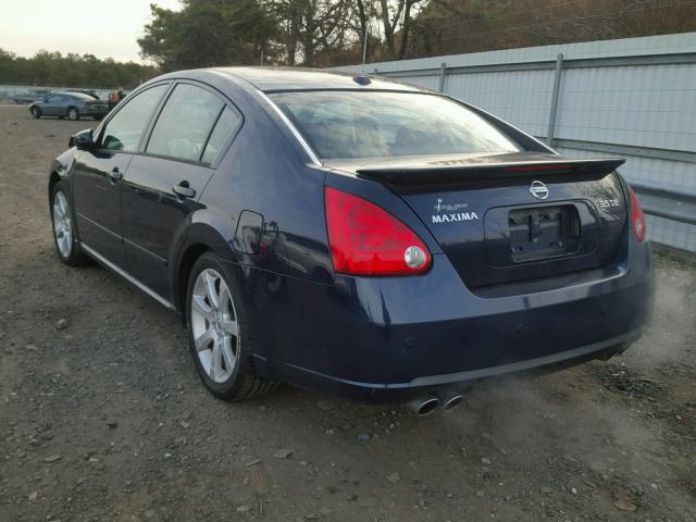 1N4BA41E38C809662 - 2008 NISSAN MAXIMA SE BLUE photo 3