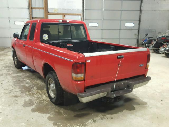 1FTCR14U9VPB12879 - 1997 FORD RANGER SUP RED photo 3