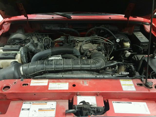 1FTCR14U9VPB12879 - 1997 FORD RANGER SUP RED photo 7