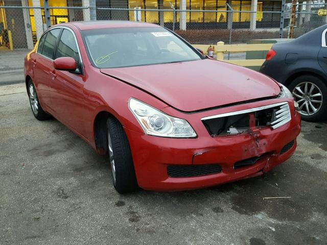 JNKBV61F77M807679 - 2007 INFINITI G35 RED photo 1