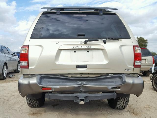 JN8AR07S0YW396042 - 2000 NISSAN PATHFINDER GOLD photo 9