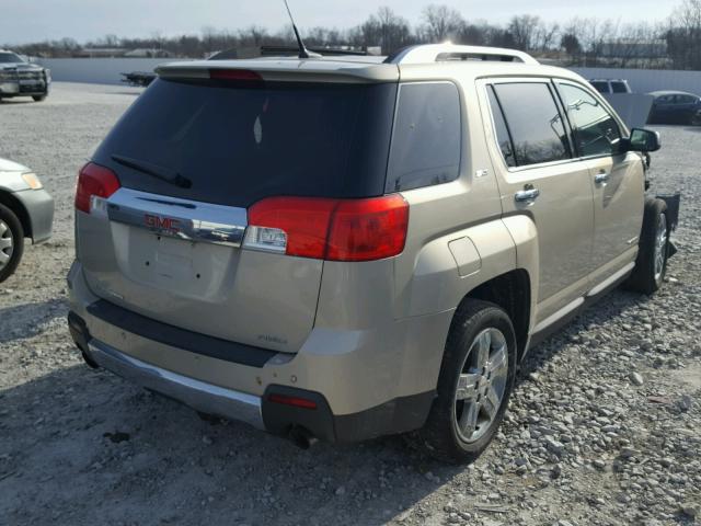 2GKFLXE57C6129268 - 2012 GMC TERRAIN SL GOLD photo 4