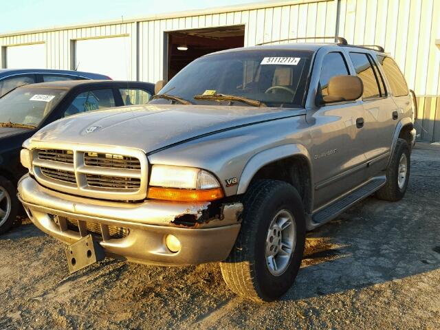 1B4HS28N4YF248119 - 2000 DODGE DURANGO SILVER photo 2