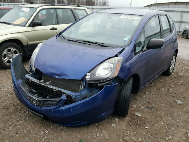 JHMGE8H23AC019144 - 2010 HONDA FIT BLUE photo 2