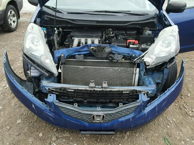 JHMGE8H23AC019144 - 2010 HONDA FIT Көк фото 7