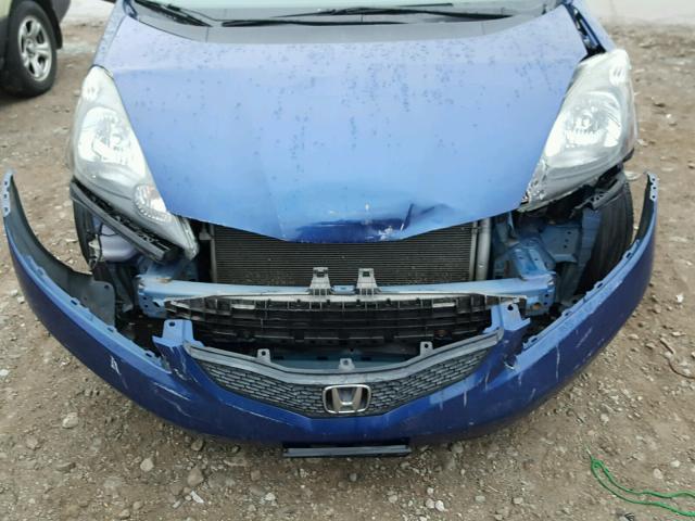 JHMGE8H23AC019144 - 2010 HONDA FIT BLUE photo 9