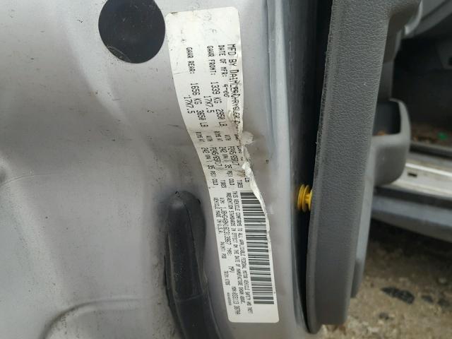 1J8HG48N16C313967 - 2006 JEEP COMMANDER SILVER photo 10