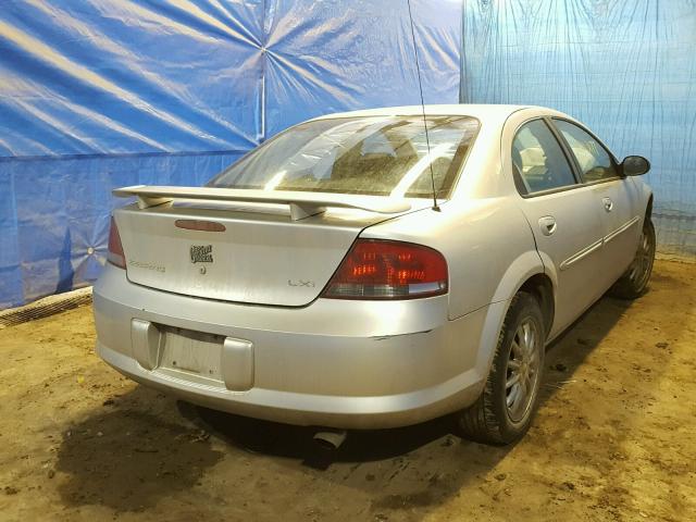 1C3AL56U21N720251 - 2001 CHRYSLER SEBRING LX SILVER photo 4