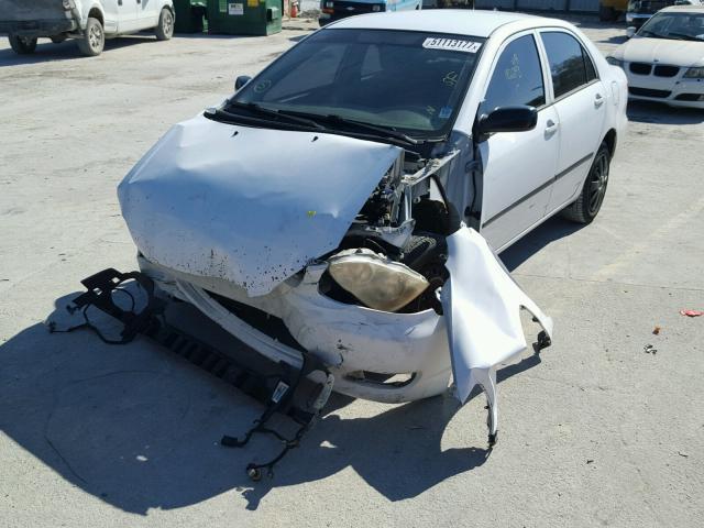 1NXBR32E86Z571340 - 2006 TOYOTA COROLLA CE WHITE photo 2