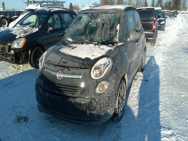 ZFBCFABH5EZ002532 - 2014 FIAT 500L EASY BLACK photo 2