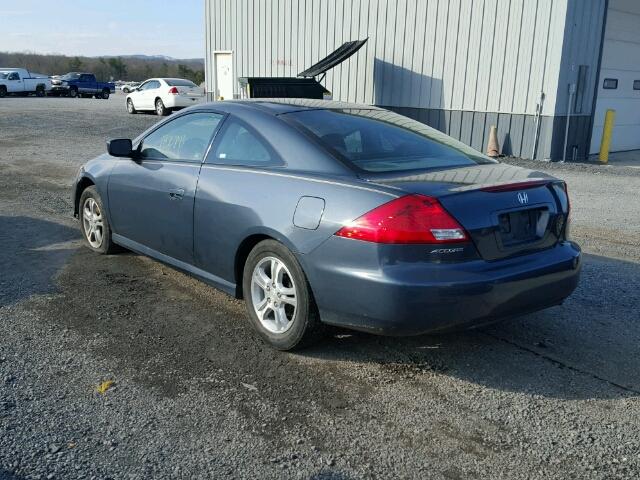 1HGCM72317A020457 - 2007 HONDA ACCORD LX BLUE photo 3