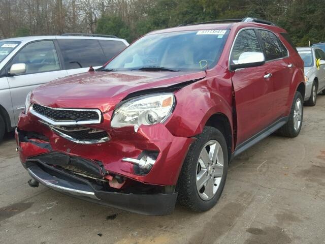 2GNALDEKXE6233984 - 2014 CHEVROLET EQUINOX LT RED photo 2