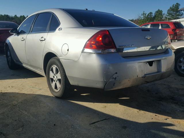 2G1WT55K489119852 - 2008 CHEVROLET IMPALA LT SILVER photo 3