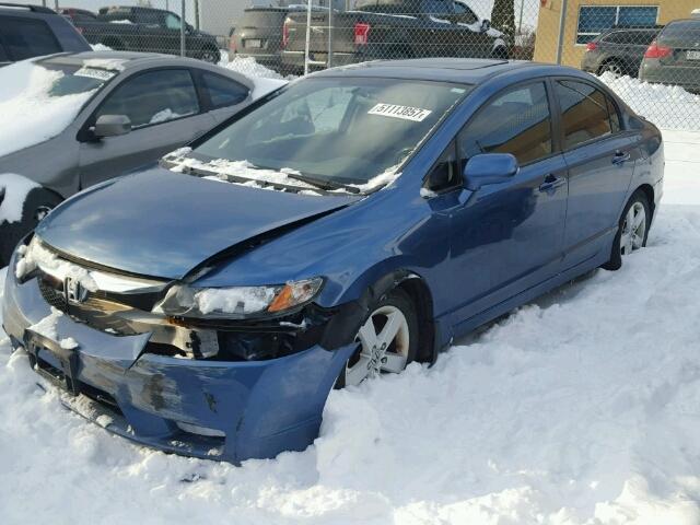 2HGFA1F65AH036094 - 2010 HONDA CIVIC BLUE photo 2