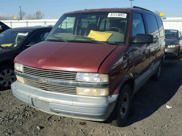 1GNDM19W1YB144604 - 2000 CHEVROLET ASTRO BURGUNDY photo 2