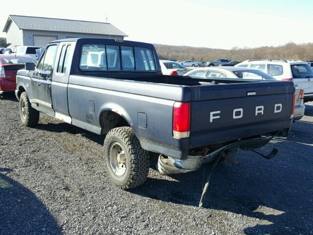 1FTEX14N9LKB12673 - 1990 FORD F150 BLUE photo 3