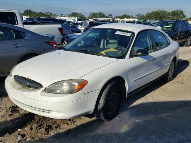 1FAFP52273A245402 - 2003 FORD TAURUS LX WHITE photo 2