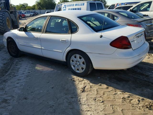 1FAFP52273A245402 - 2003 FORD TAURUS LX WHITE photo 3