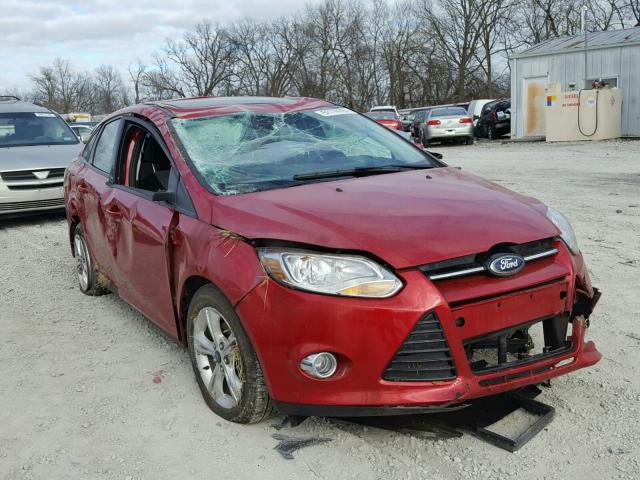 1FAHP3F20CL421539 - 2012 FORD FOCUS SE RED photo 1