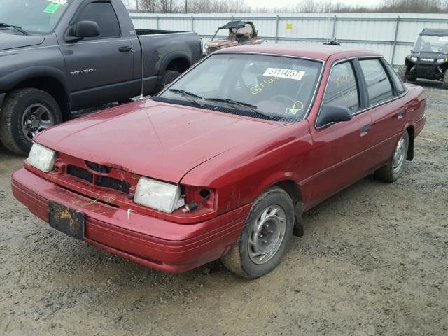 2FAPP36X1PB198277 - 1993 FORD TEMPO GL MAROON photo 2