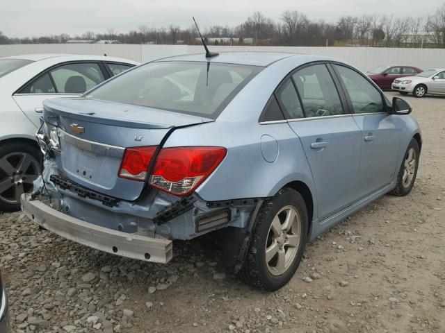 1G1PF5SCXC7326944 - 2012 CHEVROLET CRUZE LT BLUE photo 4