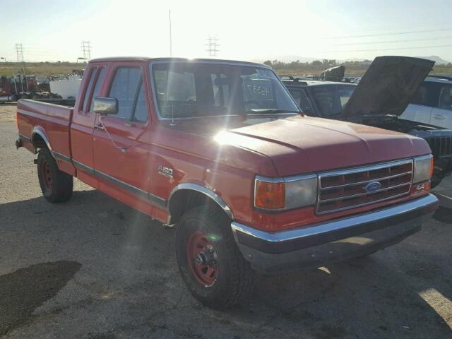 1FTEX14H5MKA58283 - 1991 FORD F150 RED photo 1