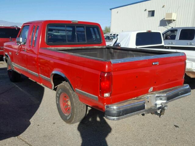 1FTEX14H5MKA58283 - 1991 FORD F150 RED photo 3