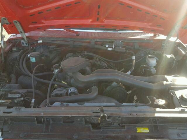 1FTEX14H5MKA58283 - 1991 FORD F150 RED photo 7