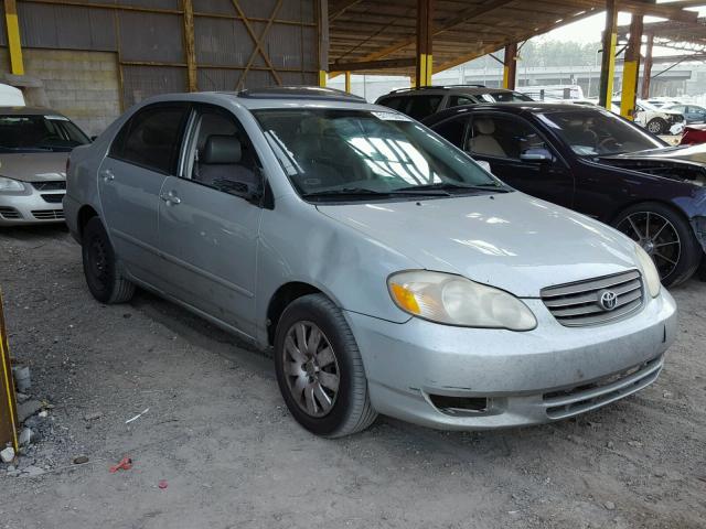 2T1BR38E74C241906 - 2004 TOYOTA COROLLA CE SILVER photo 1