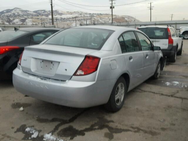 1G8AG52F63Z151143 - 2003 SATURN ION LEVEL SILVER photo 4