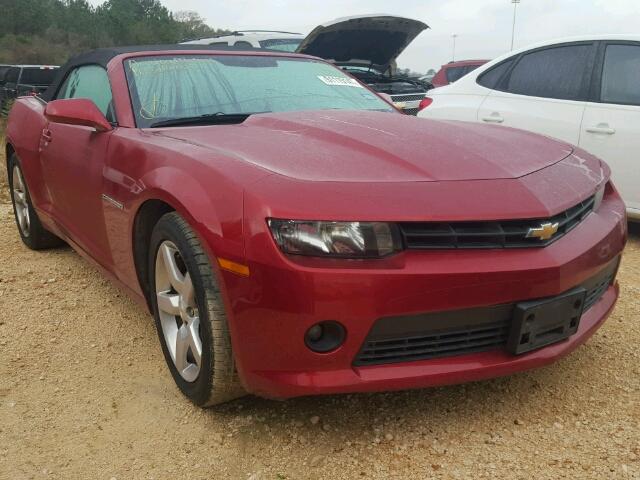 2G1FD3D38F9221258 - 2015 CHEVROLET CAMARO LT RED photo 1