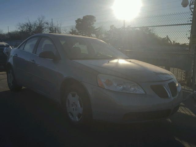 1G2ZF58B374106846 - 2007 PONTIAC G6 VALUE L GRAY photo 1