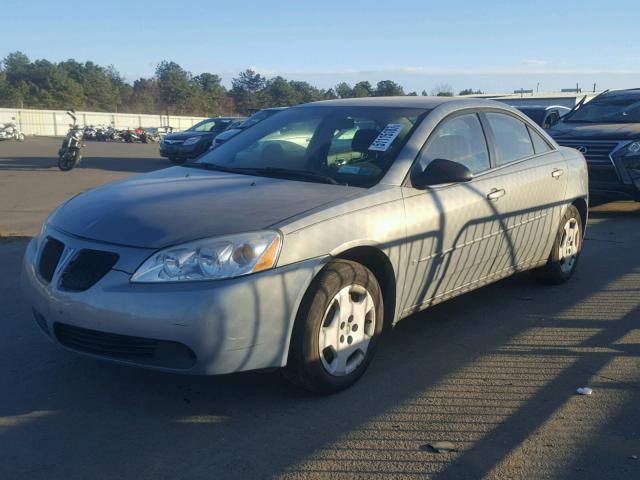 1G2ZF58B374106846 - 2007 PONTIAC G6 VALUE L GRAY photo 2