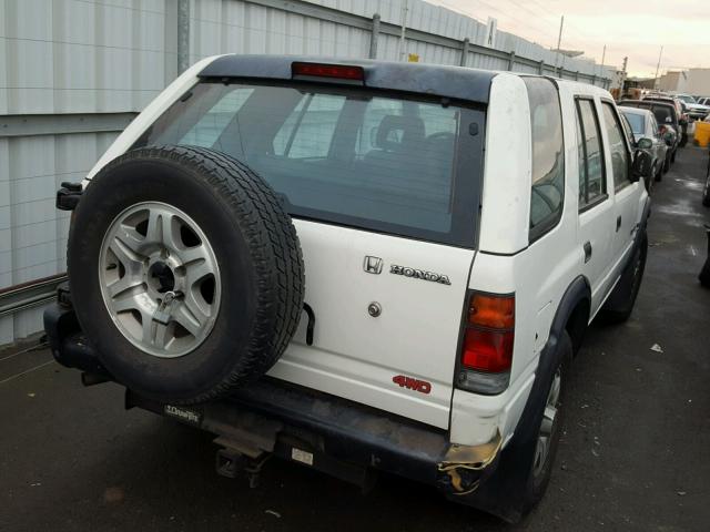 4S6CM58V1T4416444 - 1996 HONDA PASSPORT E WHITE photo 4