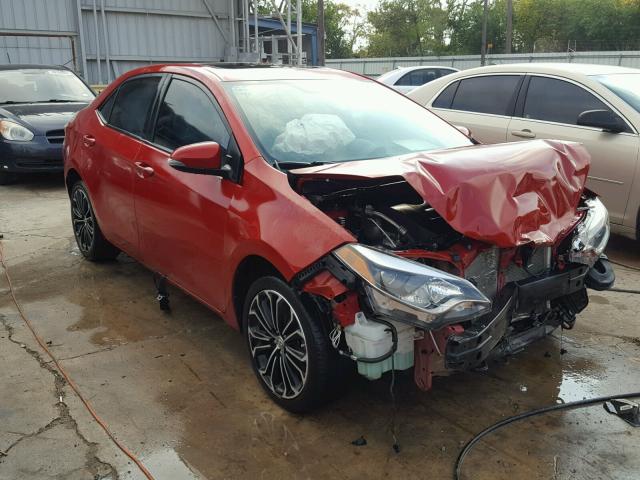 5YFBURHE6EP014807 - 2014 TOYOTA COROLLA L RED photo 1