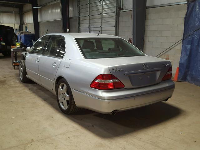 JTHBN36F255021304 - 2005 LEXUS LS 430 SILVER photo 3