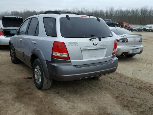 KNDJC733765525272 - 2006 KIA SORENTO EX GRAY photo 3