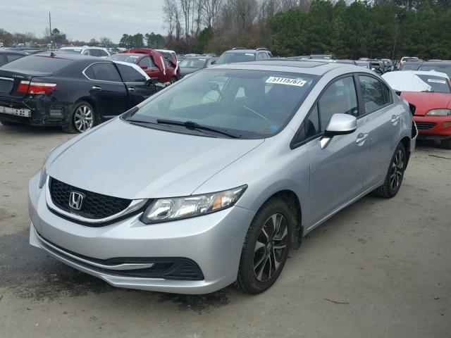 2HGFB2F88DH525002 - 2013 HONDA CIVIC EX GRAY photo 2