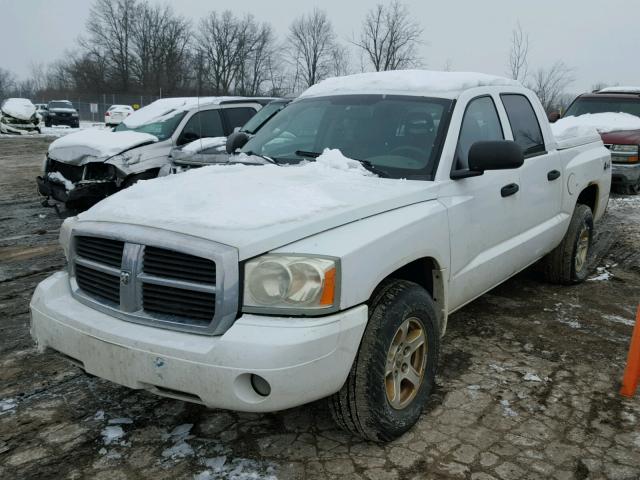 1D7HW48K06S535847 - 2006 DODGE DAKOTA QUA WHITE photo 2